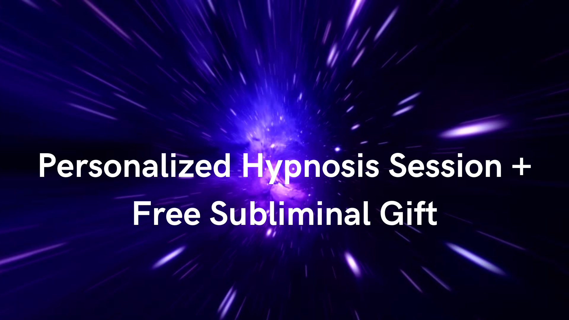 Personalized Hypnosis Audio + Free Subliminal Gift